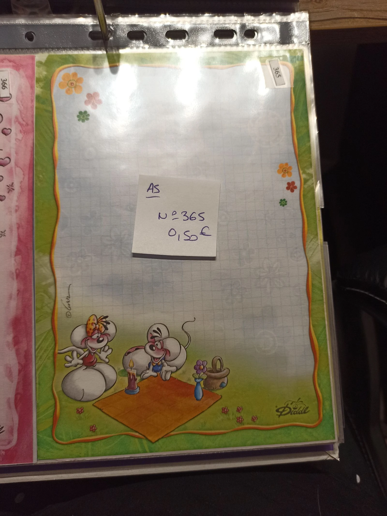 Feuille Diddl A5 365 0,50e 